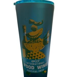 Corkcicle Blue and Gold Tumbler